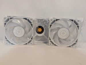 3 ventiladores de computadora Vardar 120 mm DC12V blancos - TOTALMENTE NUEVOS - nunca abiertos - Imagen 1 de 7