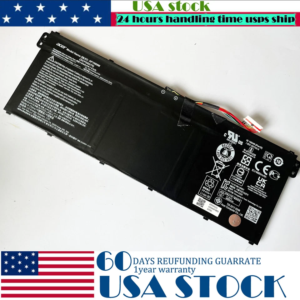 USA Genuine Acer Chromebook Vero 514 CBV514-1H Battery AP19B8M KT.0030G.024