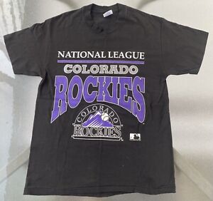 Vintage 90s 1992 Colorado Rockies MLB Graphic Tee Size Large Made In USA