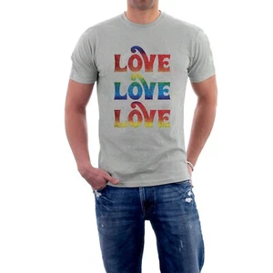 Love Love Love Rainbow T-shirt Pride CHARITY Tee - Picture 1 of 11