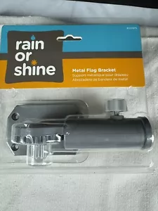 Rain or Shine Silver Heavy Duty Metal (Mounting Bracket) Flag Pole 0555875 - Picture 1 of 5