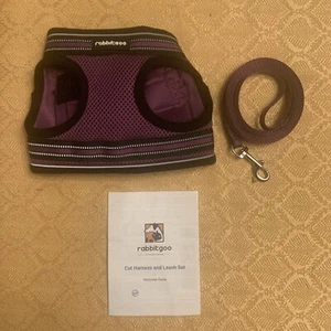 rabbitgoo Pet Cat Harness 59" Leash Escape Proof Adjustable Vest for Cats Large - Picture 1 of 1