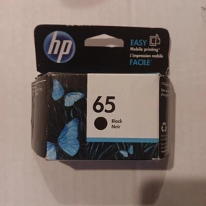HP 65 Black Original Ink Cartridge N9K02AN 140 Bramd New Expired July 2019 - Picture 1 of 5
