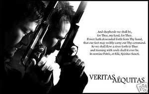 Póster de película The Boondock Saints impresión de lona imán nevera 6x8 grande - Imagen 1 de 2