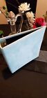 Aspinal of London Quality Leather Suead Turquoise A4 Ring Binder New  NO BOX.