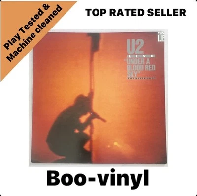 U2 ~ Live Under A Blood Red Sky ~ Vinyl Lp Record Mini-Album EX / VG+ - Image 1 of 4