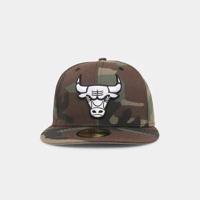 Gorra ajustada New Era 59Fifty Chicago Bulls 7 3/8 - camuflada Foto 1 de 4
