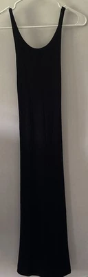 THE ROW | Black Maxi Dress Size M Open Back Viscose Silk - Image 1 of 4
