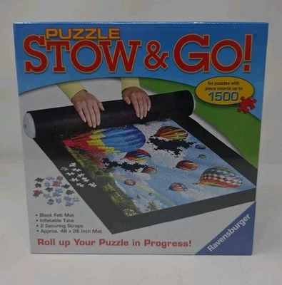 NEW Ravensburger Puzzle "Stow & Go" Storage System: 46x26 Roll-Up Felt Mat New - Image 1 of 4