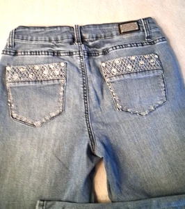 Earl Jean 8 Petite Gem Silver Stitching - Picture 1 of 16