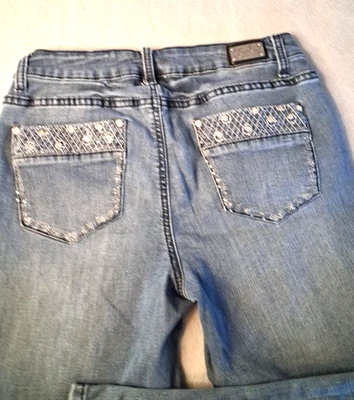 Earl Jean 8 Petite Gem costuras plateadas Foto 1 de 4