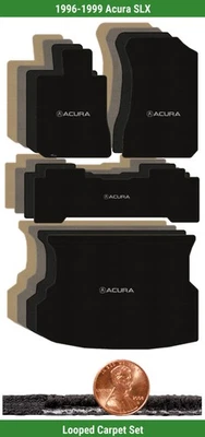 Juego de alfombrillas clásicas personalizadas para Acura SLX 1996-1999 con logotipo (4 piezas) #46 Foto 1 de 4