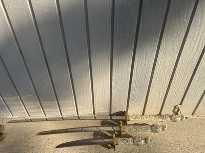 HIGHLANDER SAMURAI DRAGON HEAD STAINLESS STEEL BLADE SET /Katana/WAKIZASHI/TANTO - Image 1 of 4