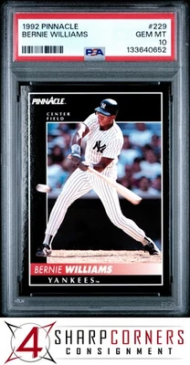 Pinnacle #229 1992 Bernie Williams Yankees Pop 2 PSA 10 Foto 1 de 3