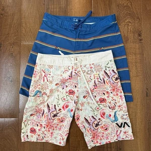 2er Set RVCA Boardshorts Herren 33 Badehose Performance Stretch Tasche - Bild 1 von 9