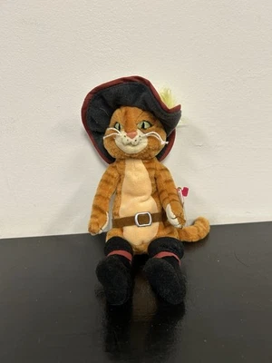 Ty Beanie Babies Gato con Botas Shrek the Third Peluche 8 Pulgadas Gato 2007 con etiquetas Foto 1 de 3