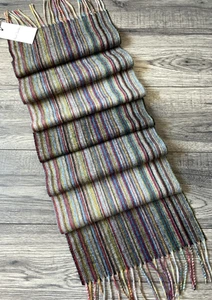 Paul Smith 100 % Kaschmir Signatur Streifen Schal Einzelhandel £200 Neu mit Etikett - Bild 1 von 13