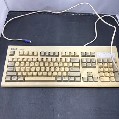 Vintage Dell QuietKey SK-1000REW (GYUR43SK) PS/2 Wired Keyboard K6 - Image 1 of 3