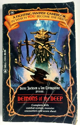 Fighting Fantasy Gamebook #19: Demons of the Deep Ian Livingstone Jackson Dell - Image 1 of 4