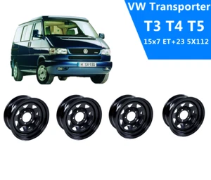 4X RAD STAHL 15x7 ET+23 5X112 OFF ROAD 4x4 VW Transporter T3 T4 T5 - Bild 1 von 2