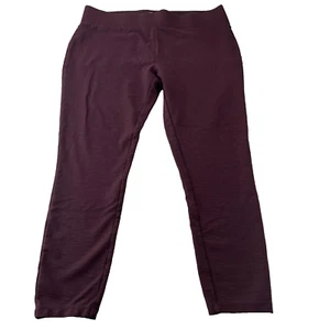 Matty M Leggings Women's Stretch Pants Burgundy Red Stretch Waistband Size XL - Picture 1 of 7