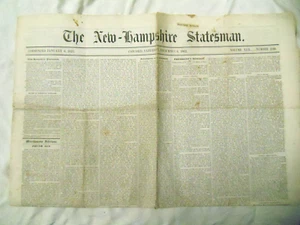 The New- Hampshire Statesman & Concord Newspaper   December 6, 1862 - Picture 1 of 4