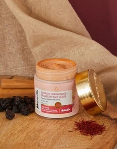 Fabindia Kesar (Saffron) Sandalwood Cranberry Face Scrub 100 gm Skin Body Care - Picture 1 of 4