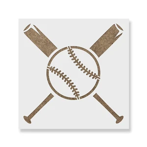 Plantilla de béisbol y bates - plantillas Mylar duraderas y reutilizables - Imagen 1 de 5