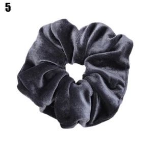 Shinny Velvet Large Thick Strong Wide Scrunchies Hair Band Elastic Headwear - Picture 1 of 26