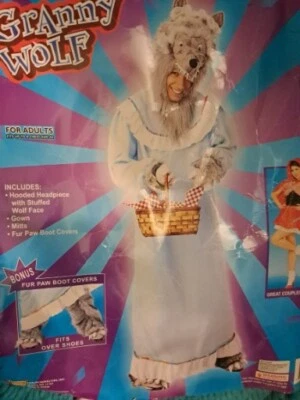 Big Bad Granny Wolf 成人服装论坛万圣节男女通用尺寸标准 — 第 1/4 张图片
