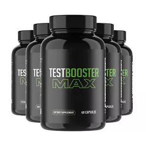 5-Pack Test Booster Max - Build Muscle And Lose Weight For Men - 300 Capsules - Picture 1 of 6