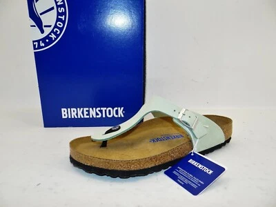 Birkenstock GIZEH Zehentrenner Sandalen Soft Footbed Matcha Grün Normale W. 42