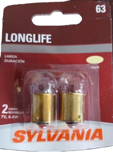 NEW Sylvania Automotive BC10036 SYLVANIA 63 Long Life Miniature Bulb, (Contains  - Picture 1 of 4