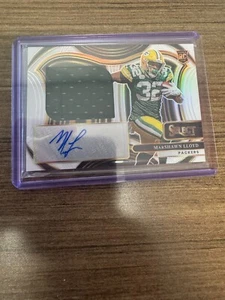 Parche Panini Select 2024 - MarShawn Lloyd Rookie Signature blanco Prizm/75 - Imagen 1 de 2