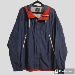 Abercrombie and Fitch Windbreaker Mens XL Hood Lightweight Full Zip Athletic - Picture 1 of 12