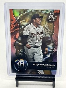 2023 Bowman Platinum Miguel Cabrera #84 Gold Parallel 44/50 Detroit Tigers