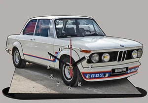 AUTO BMW 2002 Turbo-01, AUTO IN OROLOGIO MINIATURA - Picture 1 of 1