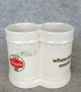 Vintage Schaefer Beer Double Stein Mug - When You Are Having More Than One - Imagen 1 de 13