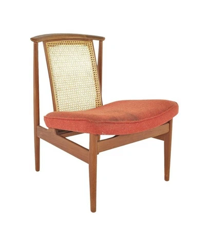 Mid Century Teak and Cane Occasional Chair Cover