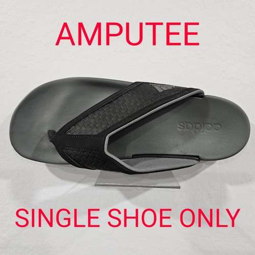 Sandali ADIDAS CF uomo infradito ~ nero ~ amputato scarpa singola