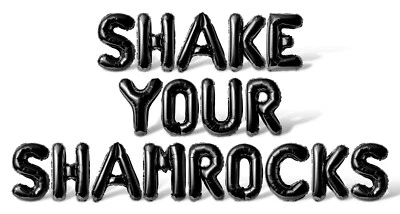 SHAKE YOUR SHAMROCKS Letter Balloon Banner - DIY St Patrick's Day Decorations - Image 1 of 4