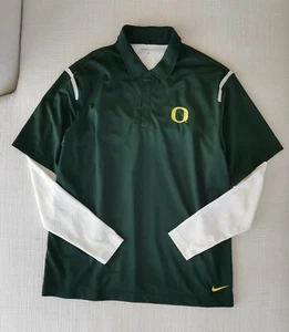 Nike Golf Polo with Long Sleeve Inner Shirt Oregon Ducks Women's - Size L - Picture 1 of 11