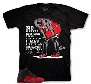 Shirt To Match Jordan 12 Flu Game Shoes - No Matter Tees - Picture 1 of 3