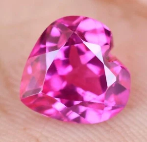 6.25 Ct Natural Mogok Pink Ruby Heart Shape Rare Flawless Gemstone CERTIFIED - Picture 1 of 6