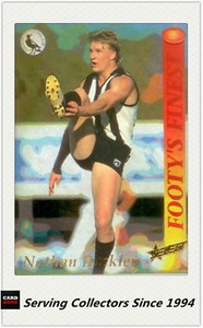 1995 Select AFL Series 2 Footy's Finest Foil Card FF2 Nathan Buckley(Collingwood