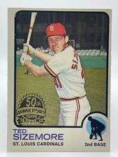 2022 Topps Heritage High TED SIZEMORE Cardinals #128 Buyback 1973 Original 50th