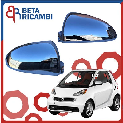 Calotte Cromate Smart ForTwo 451 da 2007> Calotta Specchio Retrovisore Lucide  - Immagine 1 di 4