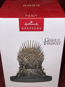 BRAND NEW IN BOX Hallmark Keepsake Game of Thrones Iron Throne Ornament Sound! - Picture 1 of 6