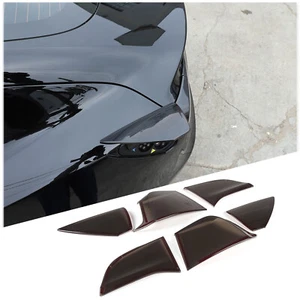 ABS Smoked Heck Rücklicht Lampe Blackout Cover Trim für Tesla Model 3/Y 2016-22 - Bild 1 von 11