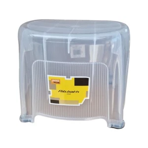 Bath Stool With Anti Slip Grip & Drainage Hole Portable Shower Seats Stepstools - Picture 1 of 7
